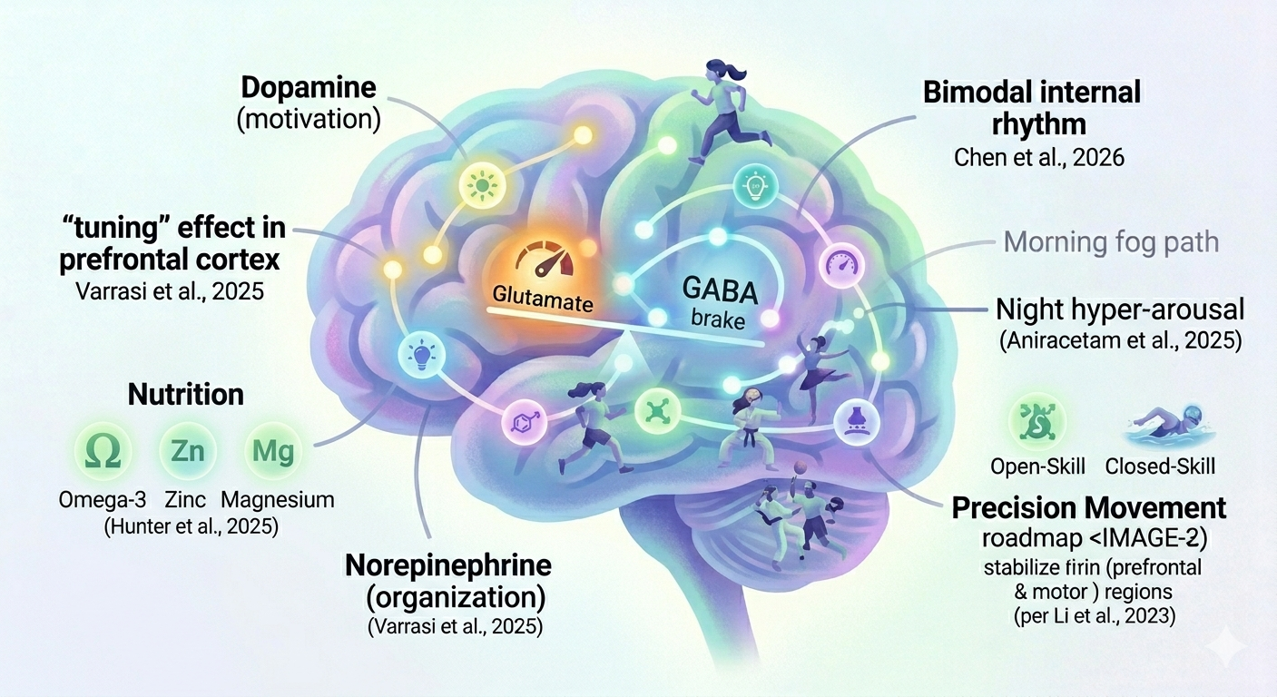 Representation of neurotransmitters in the brain